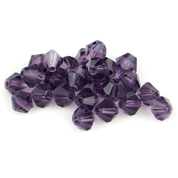 Brsen korlky Bicone 3 mm Fialov SL_F3_29