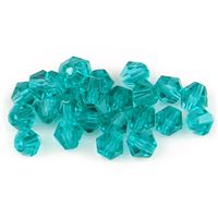 Brúsené korálky Bicone Slnieka 3 mm Tyrkysová SL_F3_39