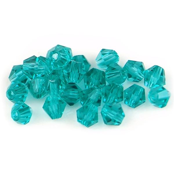 Brsen korlky Bicone Slnieka 3 mm Tyrkysov SL_F3_39
