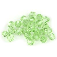 Brúsené korálky Bicone Slnieka 3 mm Zelená SL_F3_44