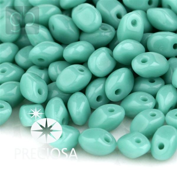 Preciosa SOLO korálky 2,5 x 5 mm Tyrkysová 63130 10 g
