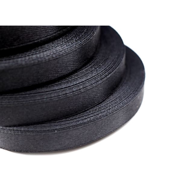 Stuha satn ierna 10 mm