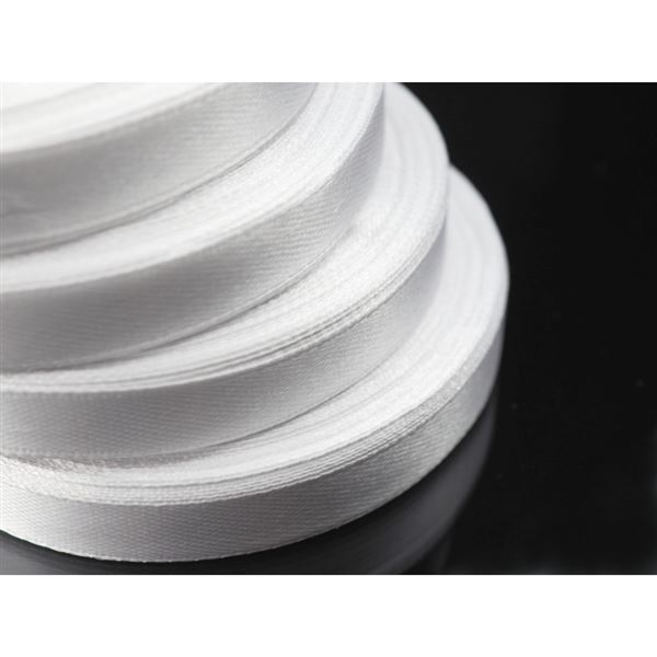 Stuha satn Biela 10 mm
