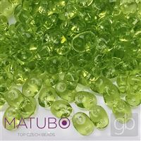 SUPERDUO MATUBO 50230-00000 Zelená Olivine 10 g (cca 125 ks)