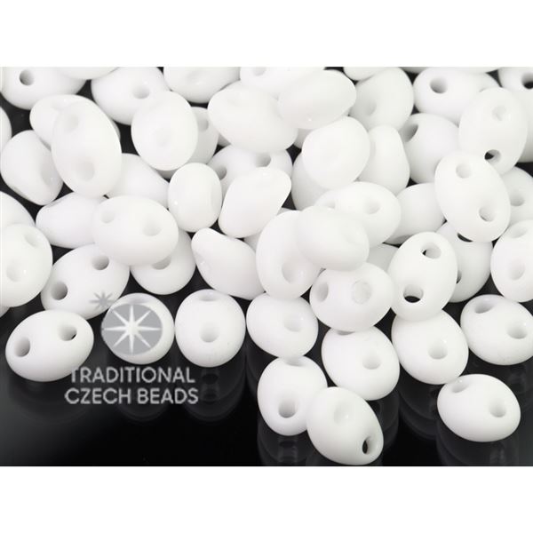 Preciosa korlky TWIN MATT 2,5x5 mm (03050) 10 g