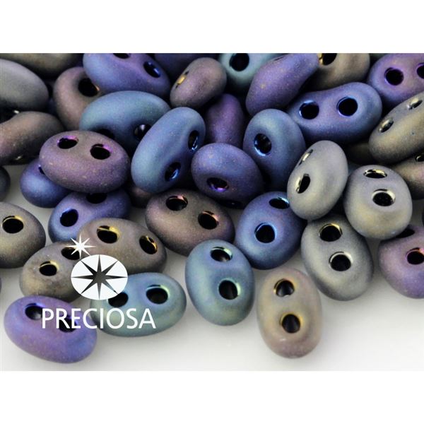 Preciosa korlky TWIN MATT 2,5x5 mm (59205) 10 g