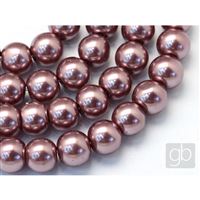 Korálky voskované perly O4 mm Hnedá VO4014