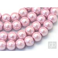 Korálky voskované perly O4 mm Ruová VO4018