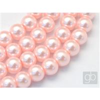 Korálky voskované perly O4 mm Ruová VO4021