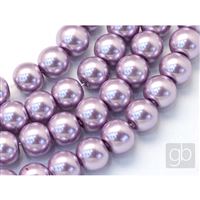 Korálky voskované perly O6 mm Fialová VO6027