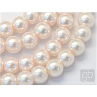 Korálky voskované perly O6 mm Béžová VO6036