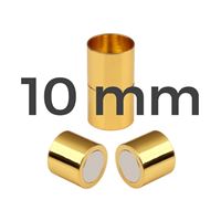 Magnetické zapínanie ZLATÉ Chirurgická oce 10 mm