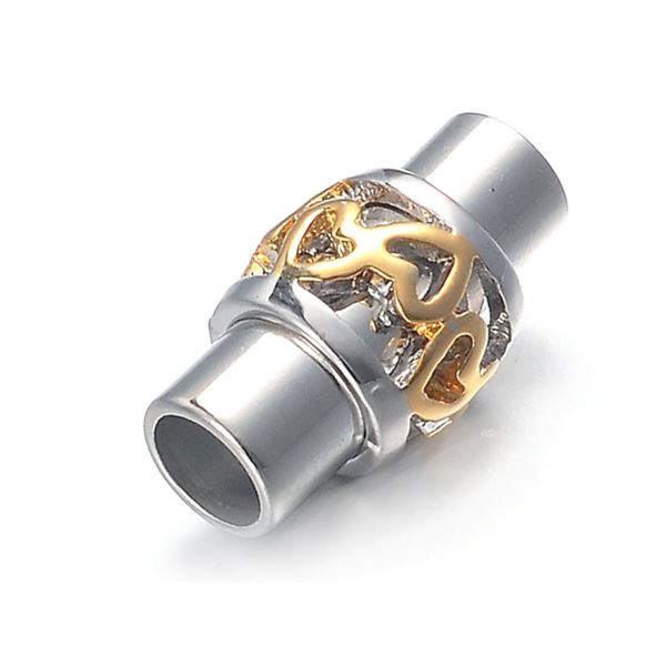 Magnetické zapínanie ZDOBENÉ 17x9 mm otvor 4 mm
