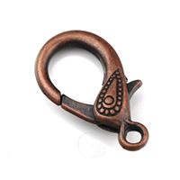 Karabinka ozdobná bižuterní zapínání 30x17 mm