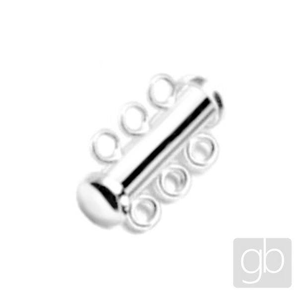 Magnetick zapnanie zasvacie STRIEBORN (2 x 3 oka)