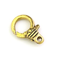 zapínanie karabinka starozlato 19 x 12 mm