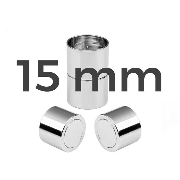 Magnetické zapínanie Chirurgická oceľ 15 mm