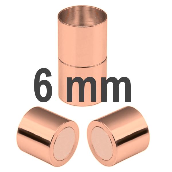 Magnetické zapínanie ZLATORUŽOVÉ 6 mm