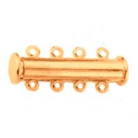 Magnetické zapínanie zasouvací RَOVÉ ZLATO 2x4 oka