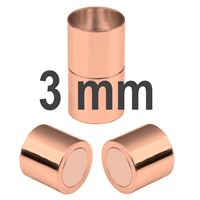 Magnetické zapínanie ZLATORUOVÉ 3 mm